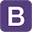 Bootstrap logo. A purple box with a B in it.